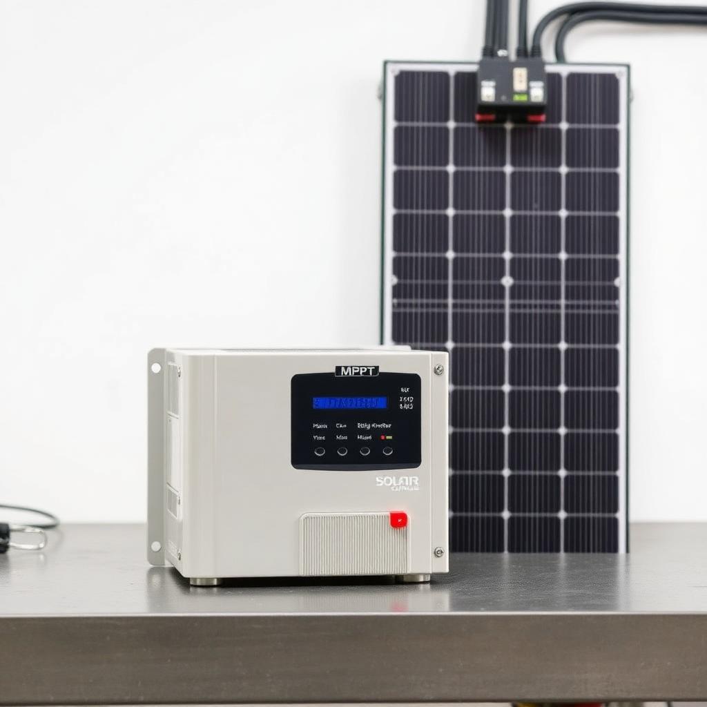 MPPT solar charge controller, 60 A / 48 V — LCD