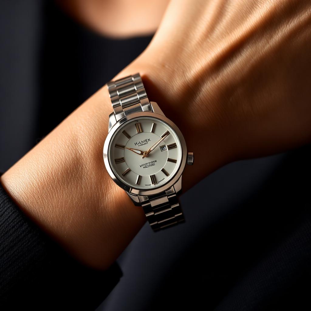 Stainless steel automatic watch, sapphire glass