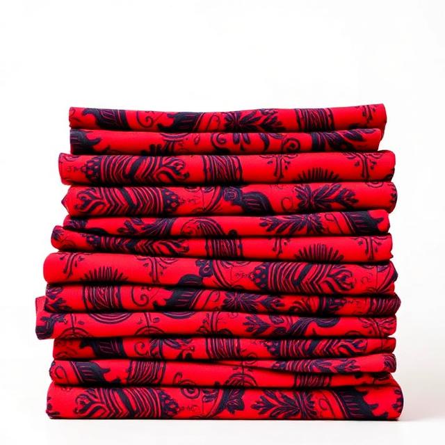 Hand-woven Ankara wax print fabric, 6-yard bundle