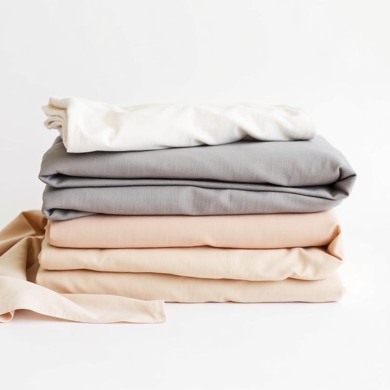 Cotton percale bed sheet sets, 200 TC — hotel grade