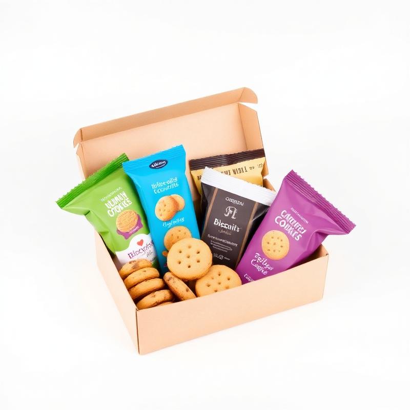 Assorted biscuits & cookies, retail packs — mixed carton