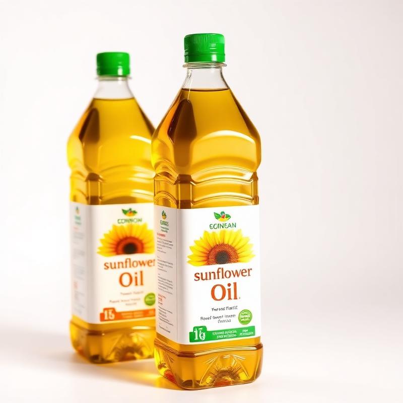 Refined sunflower cooking oil, 5 L bottles — 4-pack