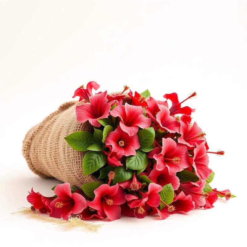 Dried hibiscus flowers (zobo), whole calyx — 25 kg bales