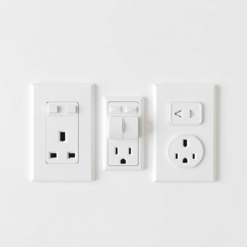 Wall switches & socket outlets, 16 A — white range