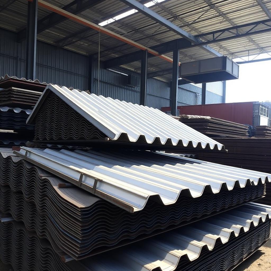 Galvanised corrugated roofing sheets, 0.45 mm — 3 m lengths