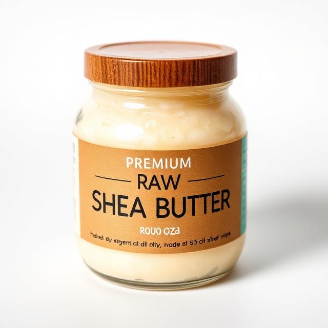 Unrefined shea butter, Grade A ivory — 25 kg drum