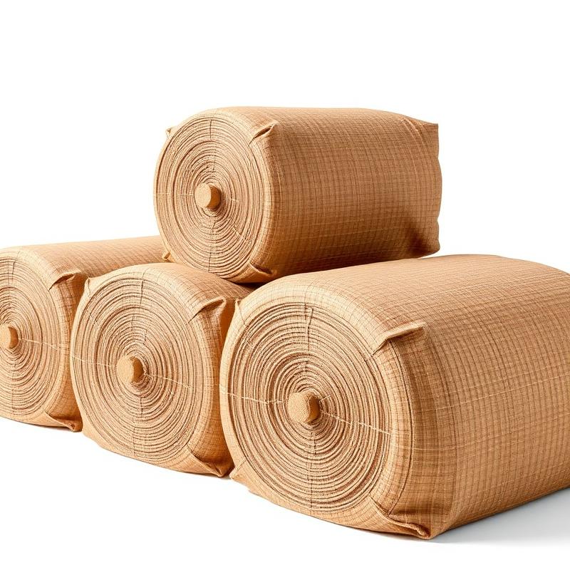 Natural rubber RSS3 sheets — baled for export